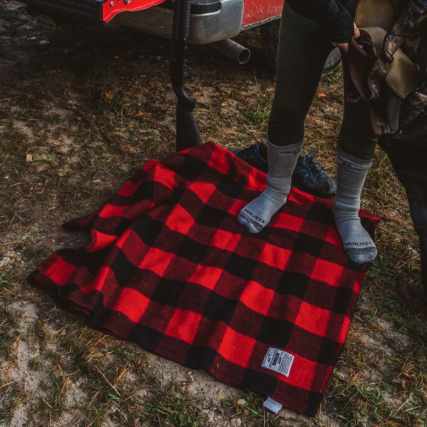M33 - Lodge Twin Blanket White Mountain Woolen - My Men's Shop