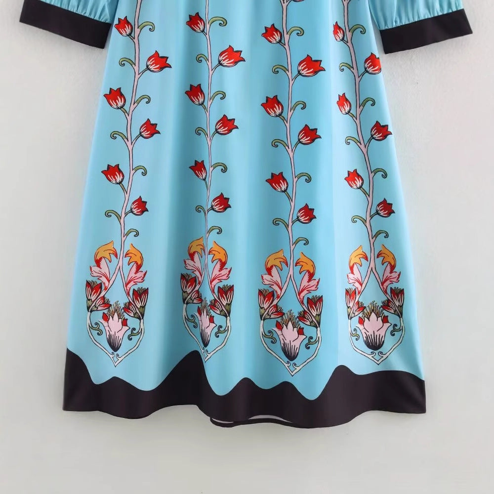 Waist-Cinched Floral Dress, The Met | Women - BYMANYC ® New York - My Men's Shop