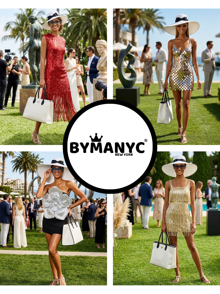 Women's Dress Elegant Strapless Flower TRIBECA New Collection THE HAMPTONS BYMANYC ® New York