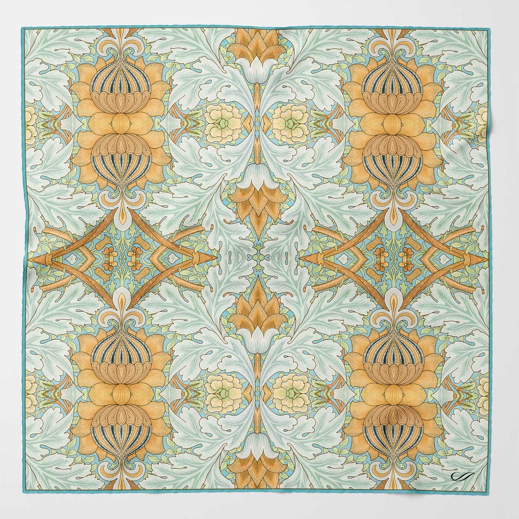 Londra - Silk Pocket Square - Aqua - My Men's Shop