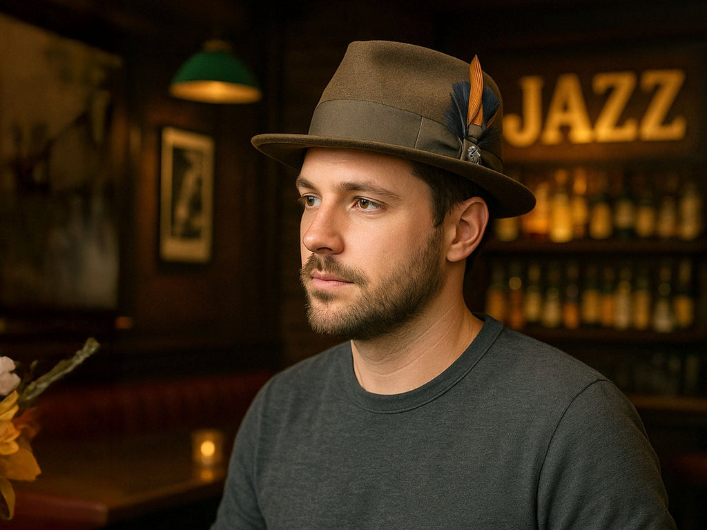 Wool Felt Fedora Hat Classic Roma Stingy - My Men's Shop