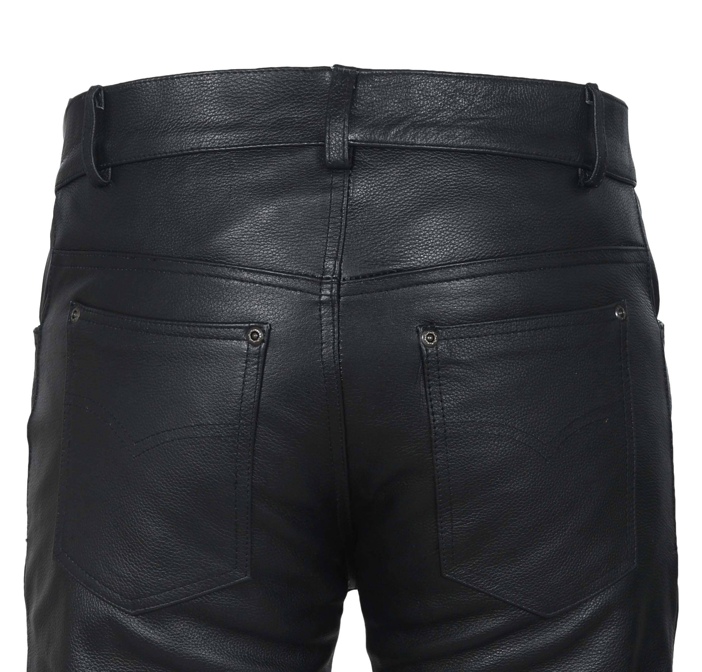 DALLX Leather Motorbike Pants - My Men's Shop