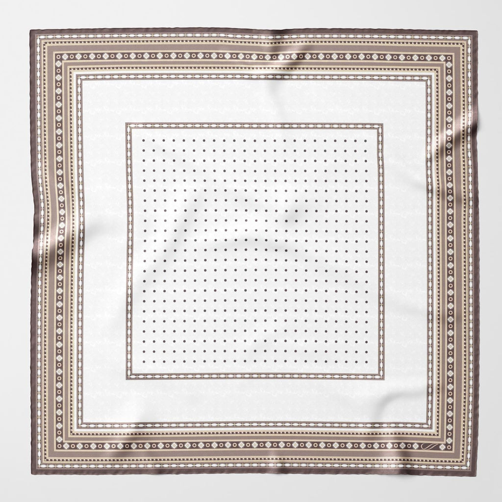 Pois - Silk Pocket Square - Sand