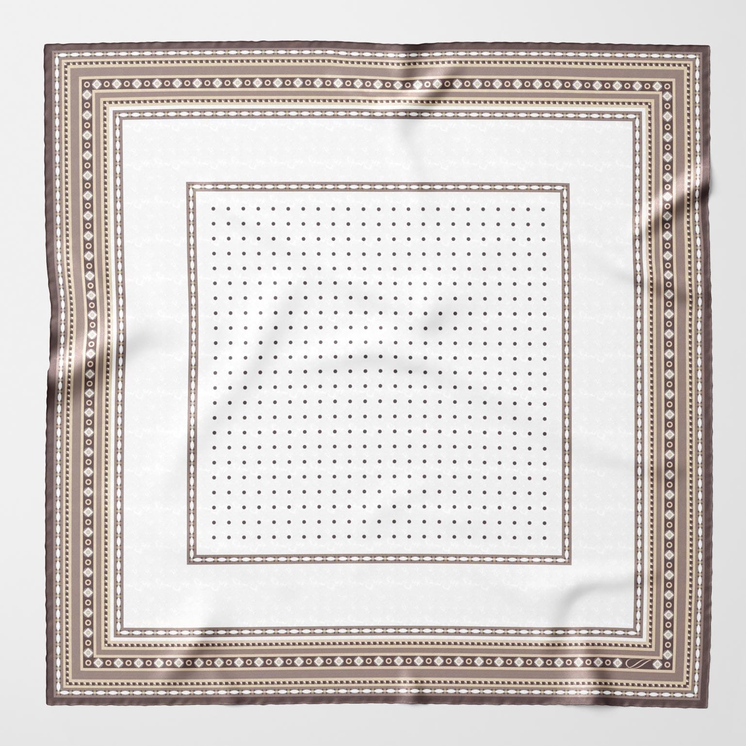 Pois - Silk Pocket Square - Sand - My Men's Shop