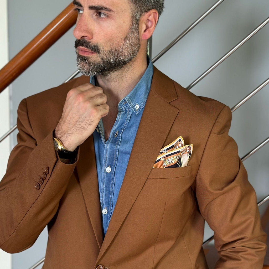 Like Clockwork - Silk Pocket Square - Black - My Men's Shop