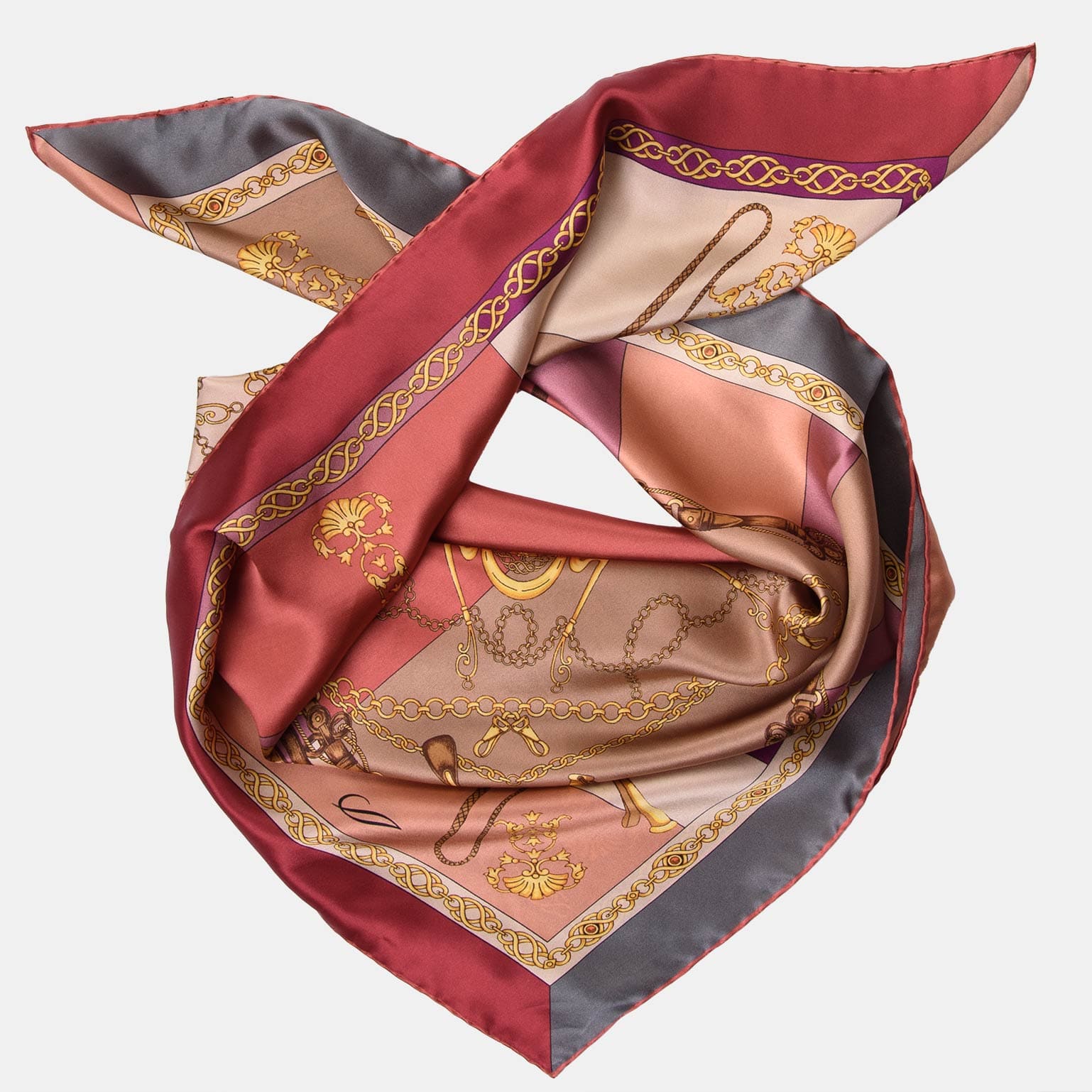 Gabriella - Silk Foulard - Rosewood - My Men's Shop