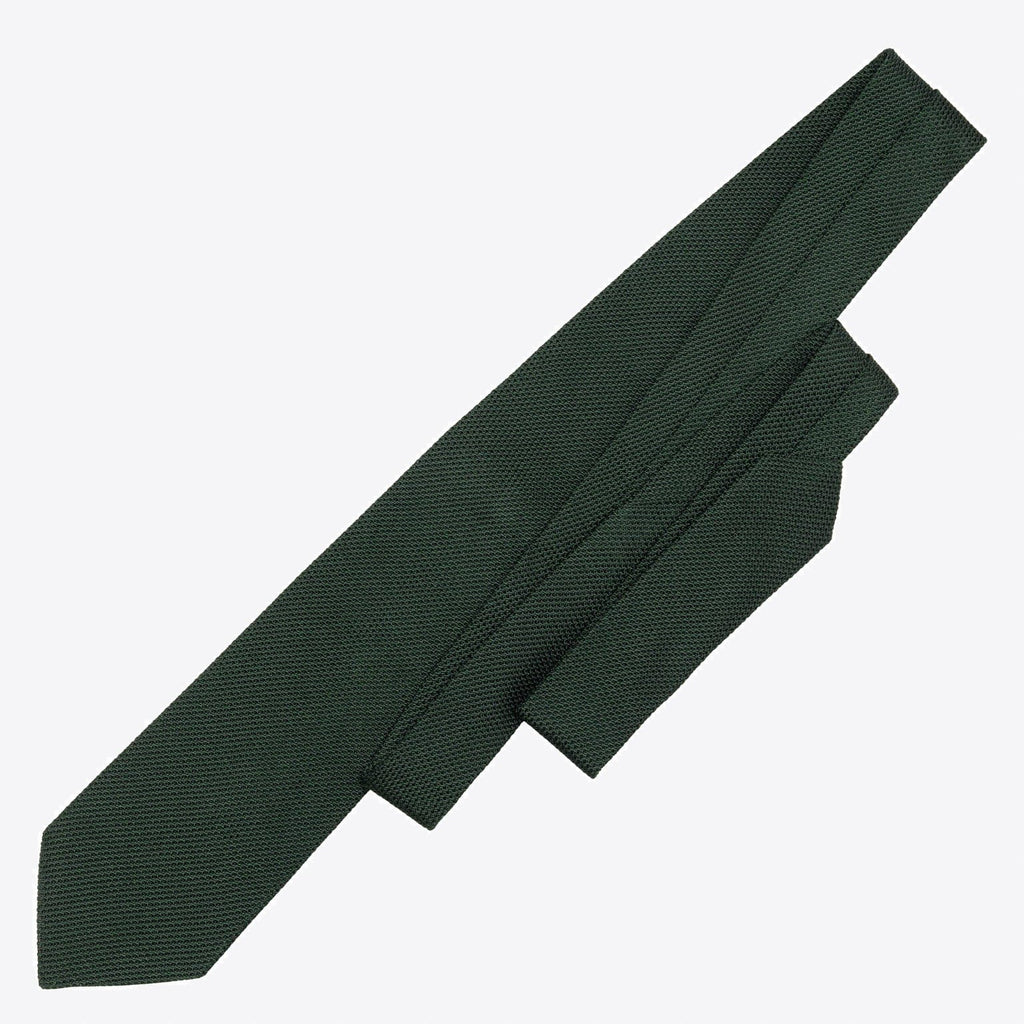 Foresta - Green Silk Grenadine Tie - My Men's Shop