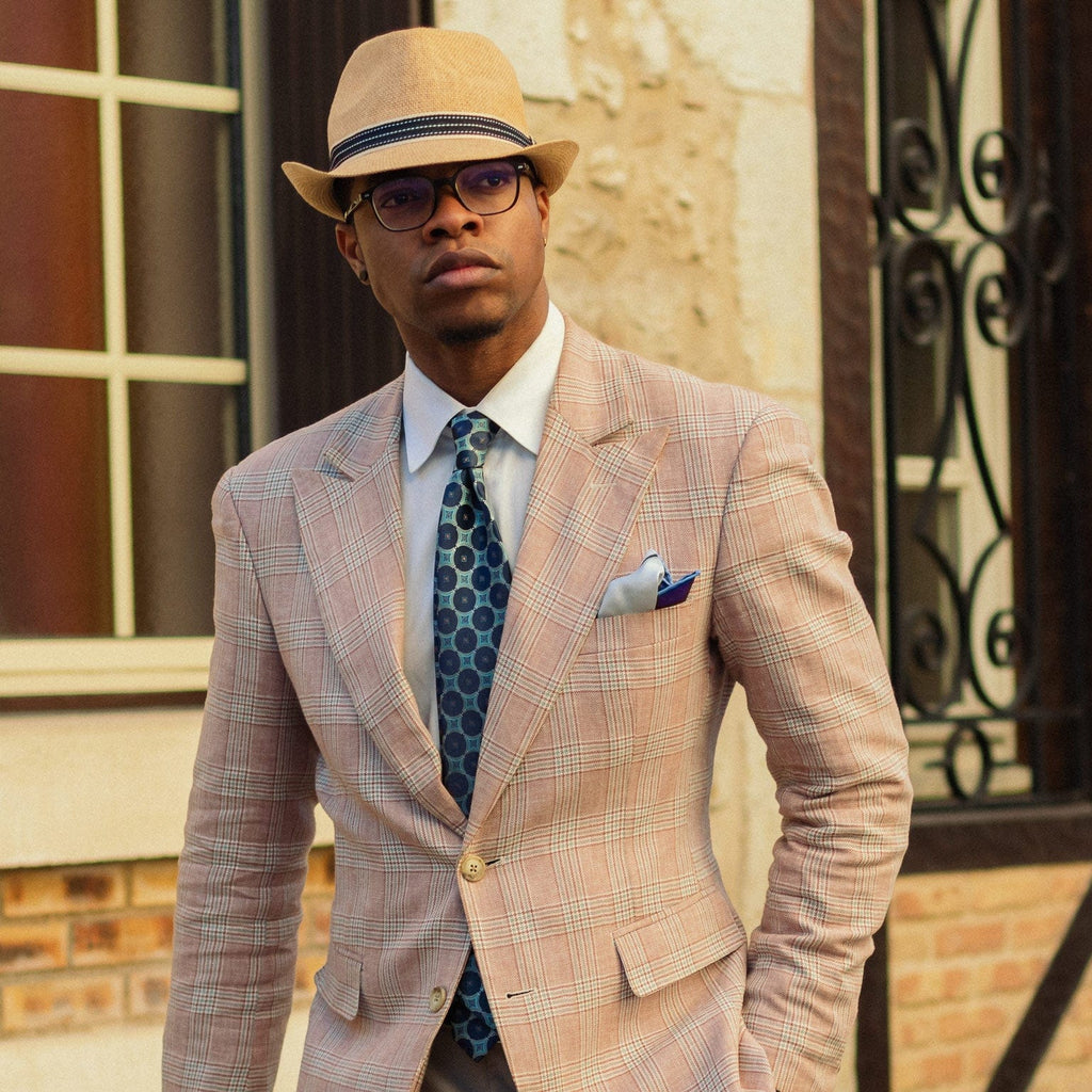 Harmony - Silk Pocket Square - Blue - My Men's Shop