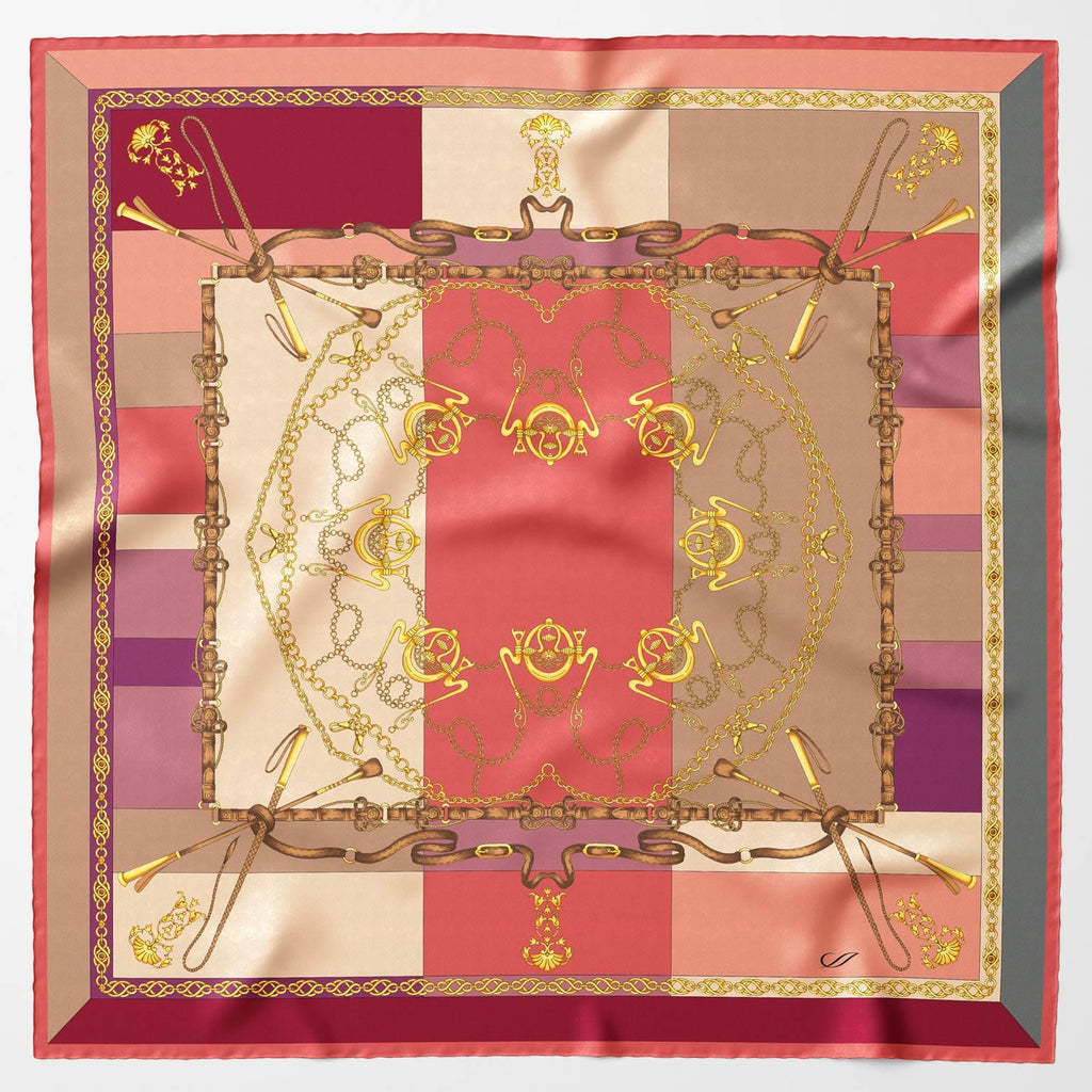 Gabriella - Silk Foulard - Rosewood - My Men's Shop
