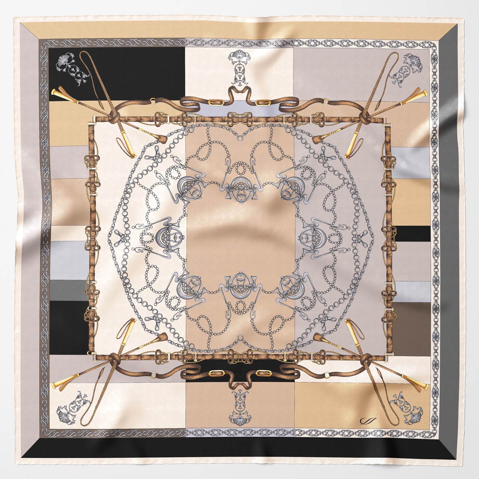 Gabriella - Silk Foulard - Hazelnut - My Men's Shop