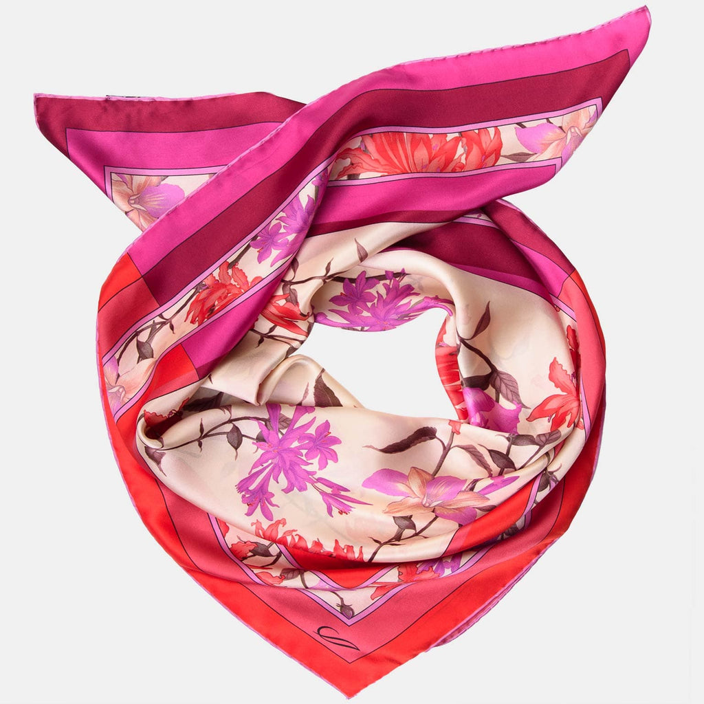 Serena - Silk Foulard - Fuchsia - My Men's Shop