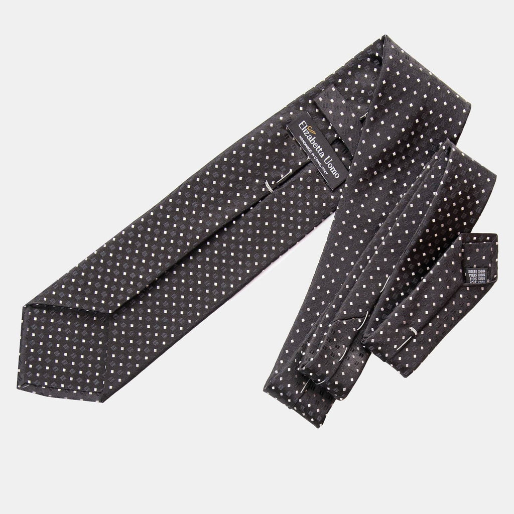 Barbera - Silk Jacquard Tie - Black - My Men's Shop