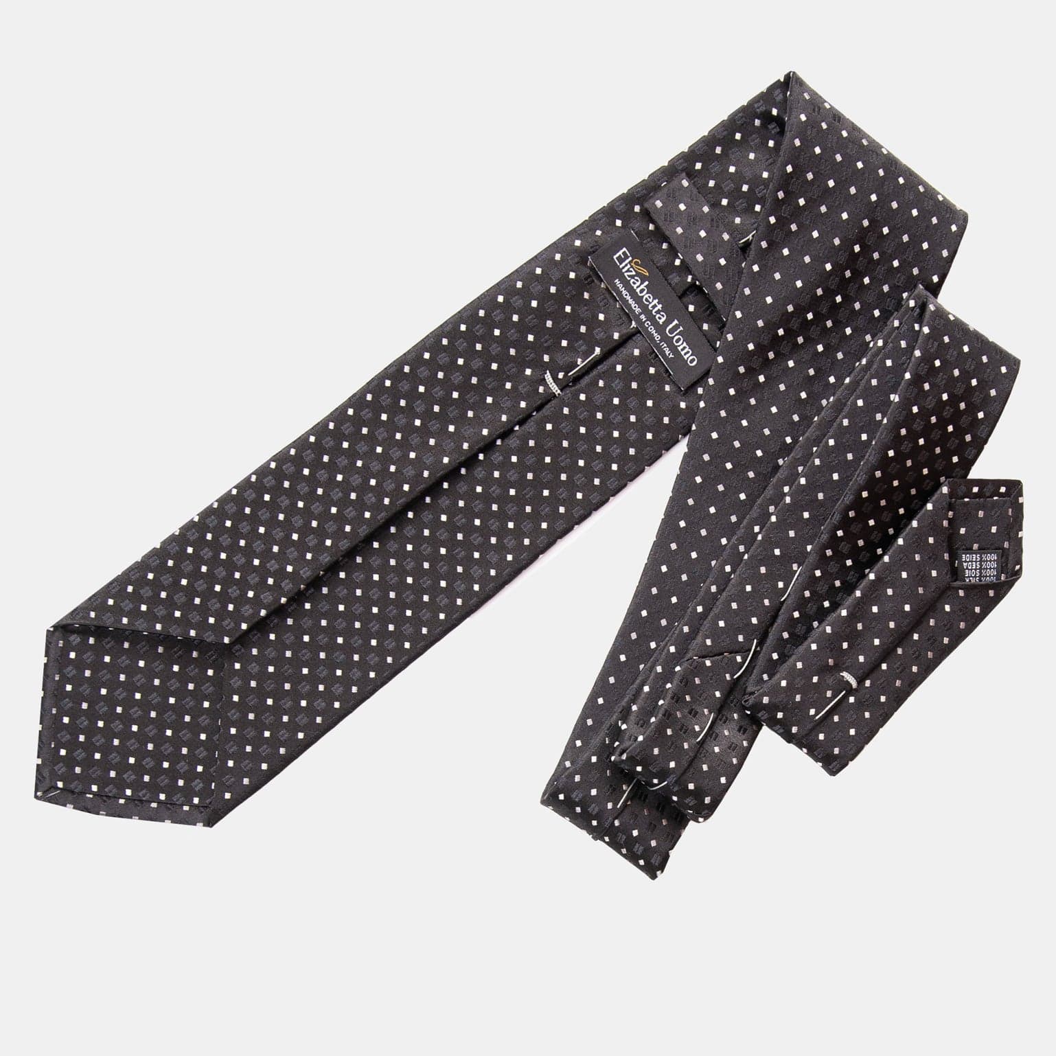 Barbera - Silk Jacquard Tie - Black - My Men's Shop