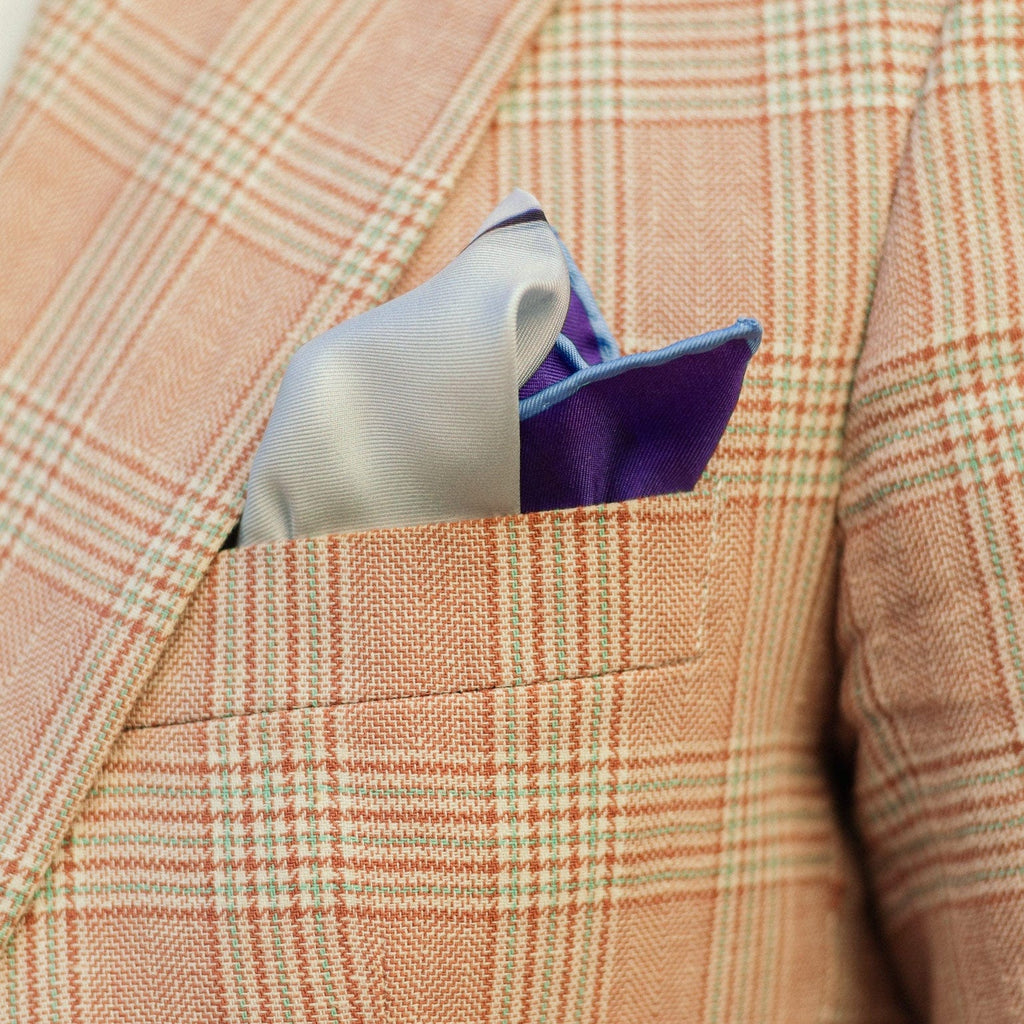 Harmony - Silk Pocket Square - Blue - My Men's Shop