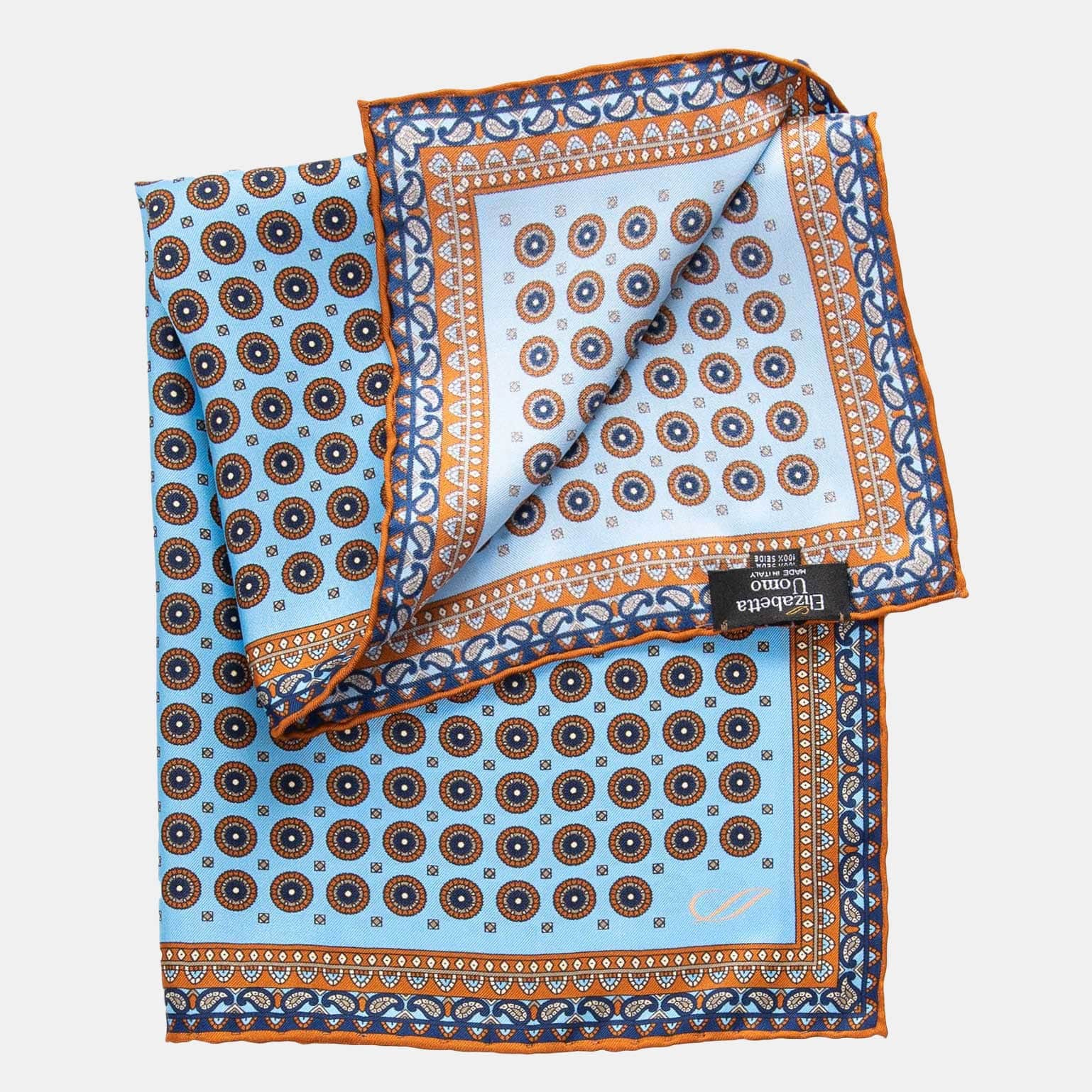 Imola - Silk Pocket Square - Sky Blue - My Men's Shop
