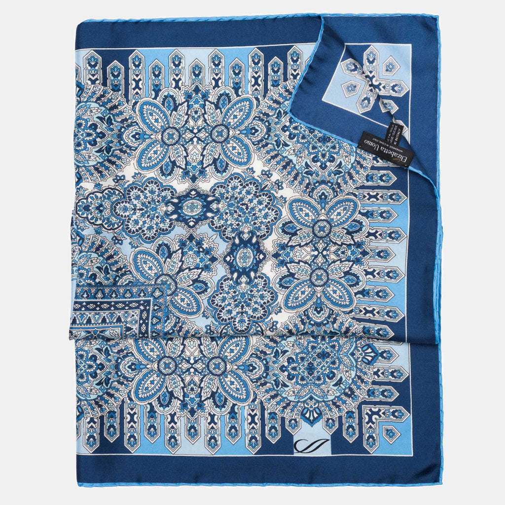 Messina - Silk Neckerchief - Azure