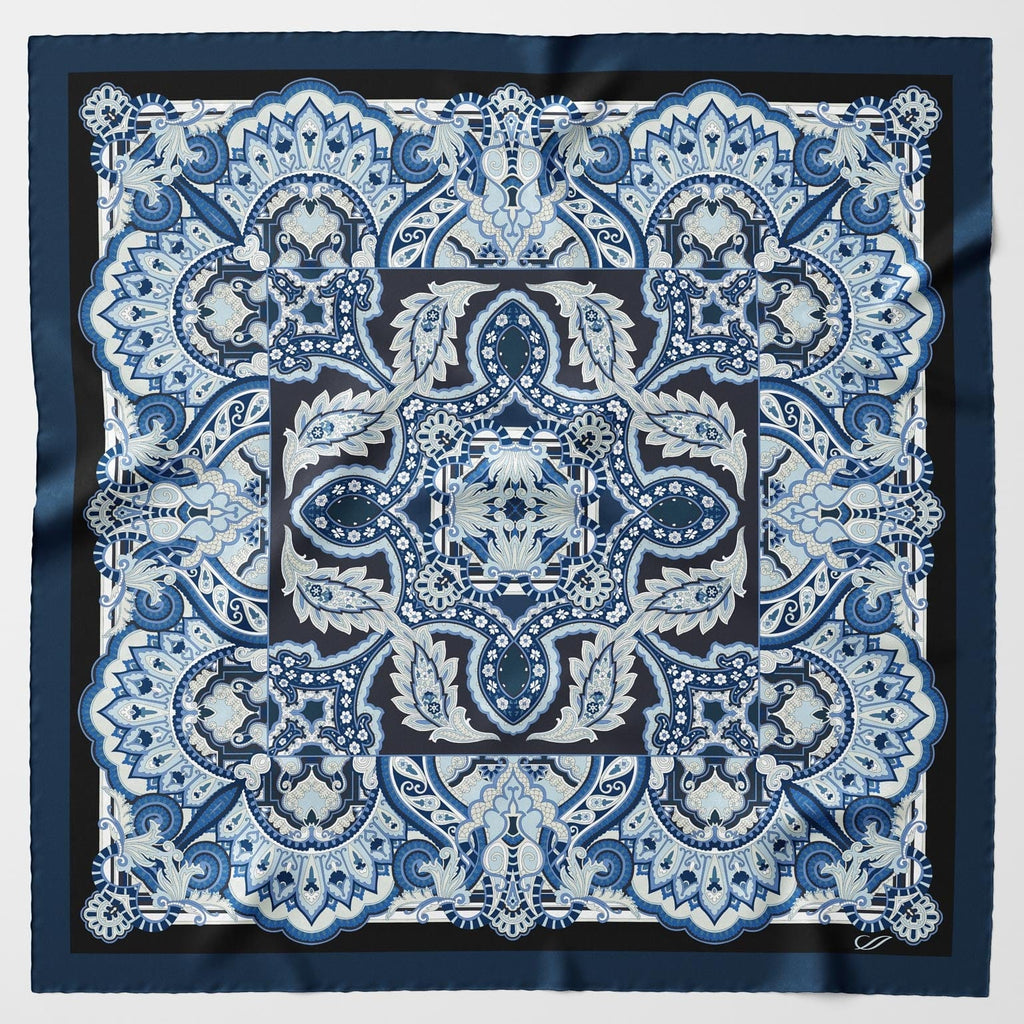 Malta - Silk Foulard - Royal Blue - My Men's Shop