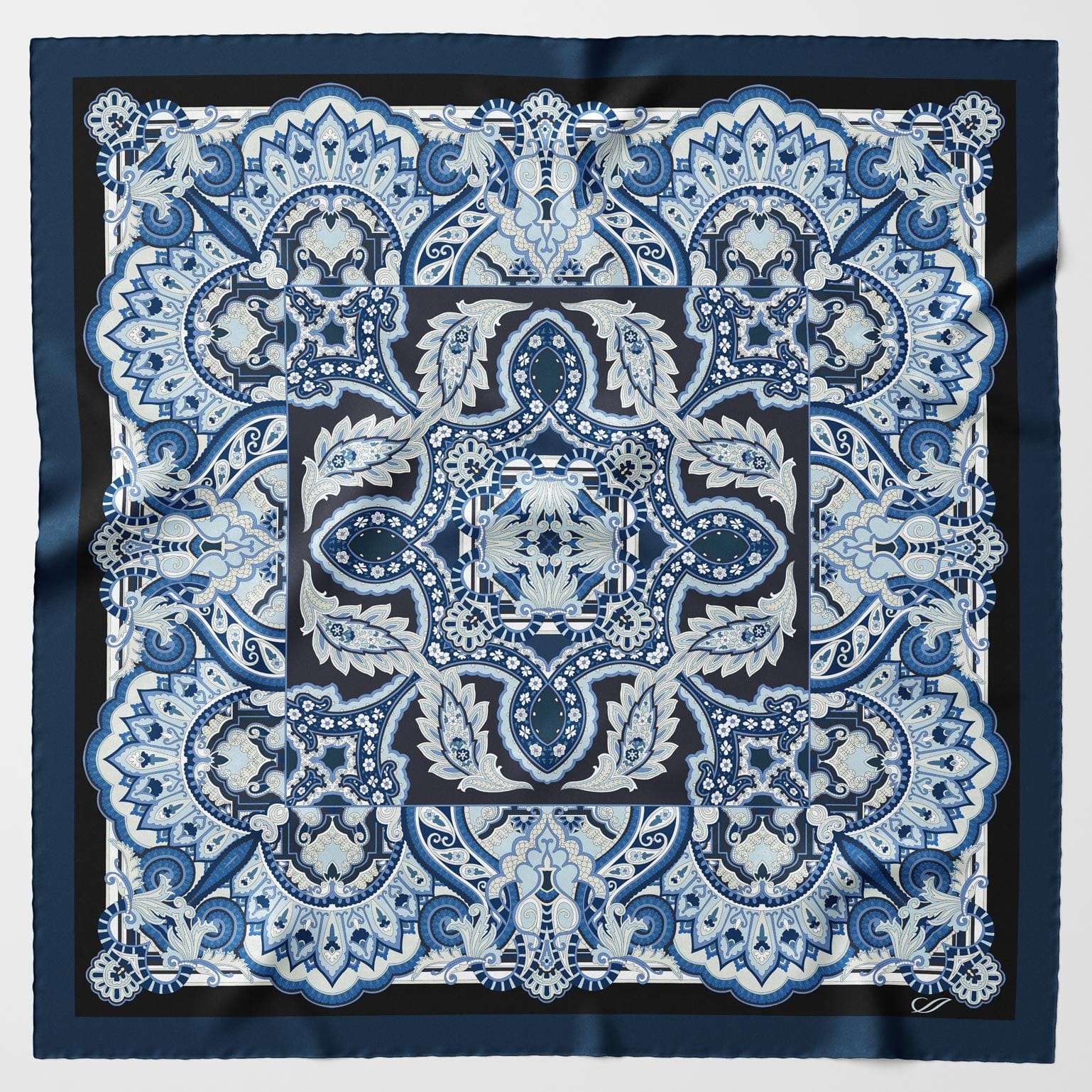 Malta - Silk Foulard - Royal Blue - My Men's Shop