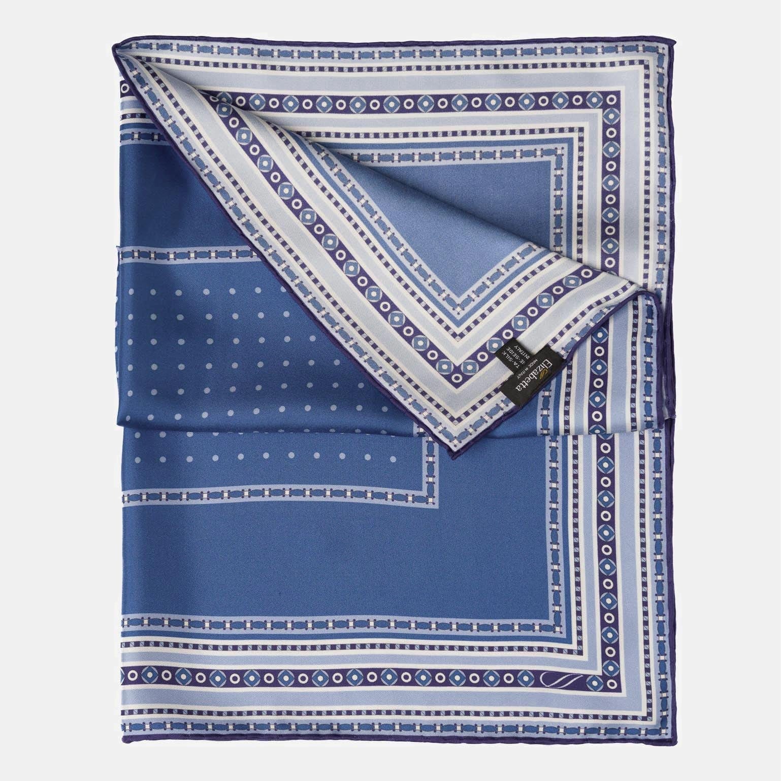 Verona - Silk Neckerchief - Blue - My Men's Shop