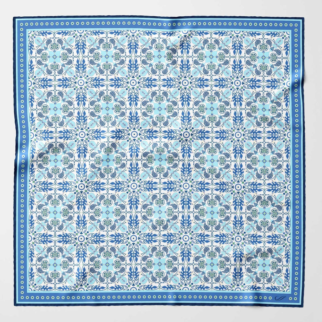 Barbaresco - Silk Neckerchief - Blue