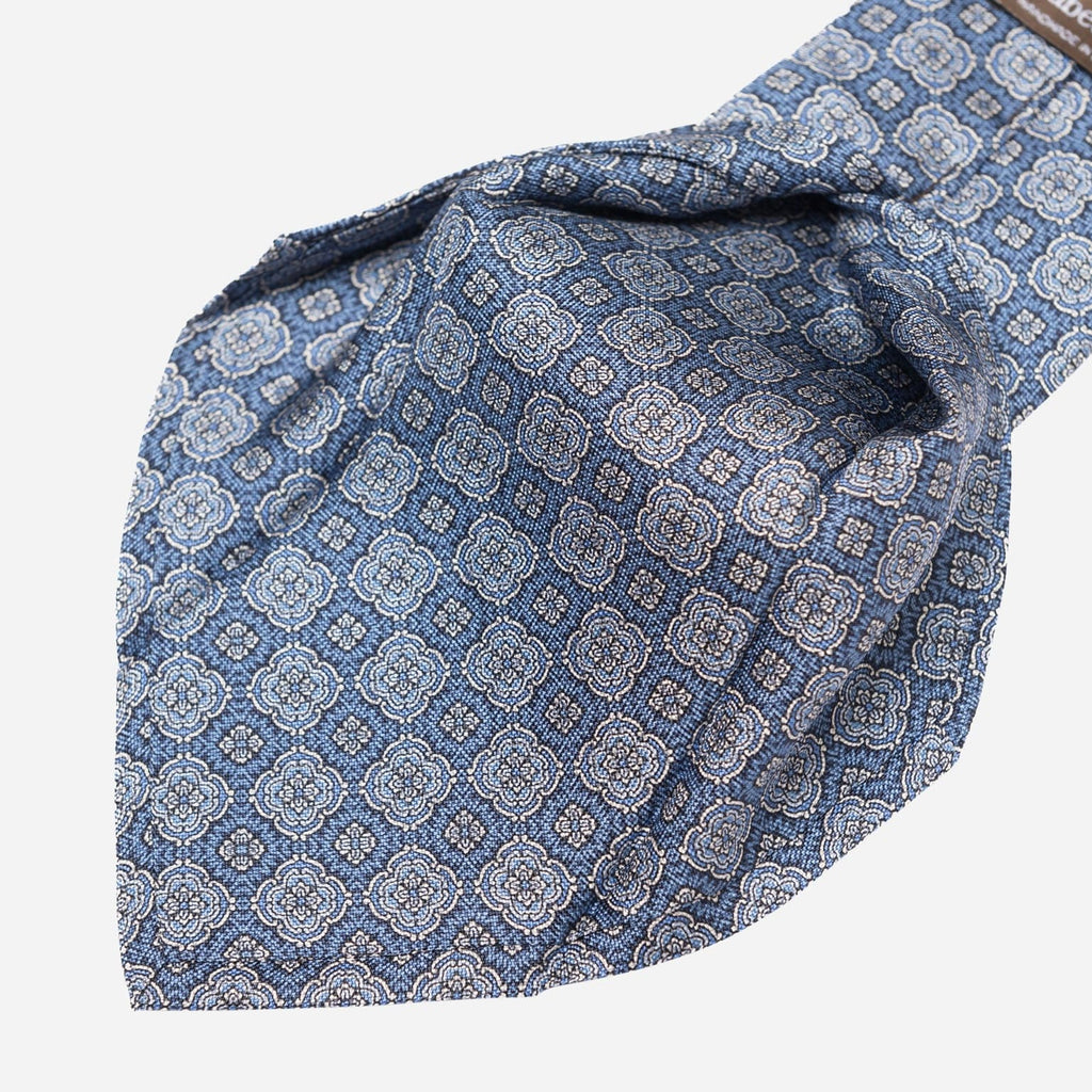 Veneto - Printed Silk Tie - Blue - My Men's Shop