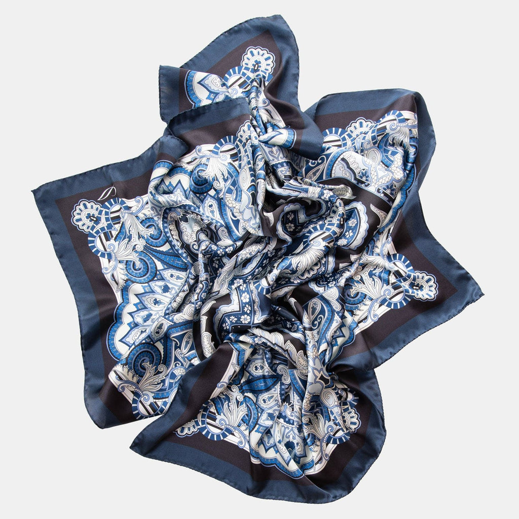 Malta - Silk Foulard - Royal Blue - My Men's Shop
