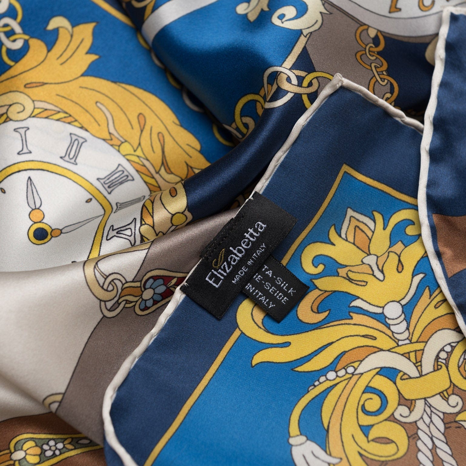 Moment in Time - Silk Foulard - Blue - My Men's Shop