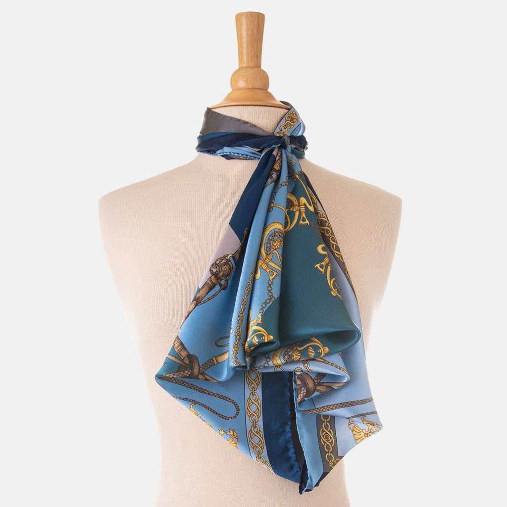 Gabriella - Silk Foulard - Azure - My Men's Shop