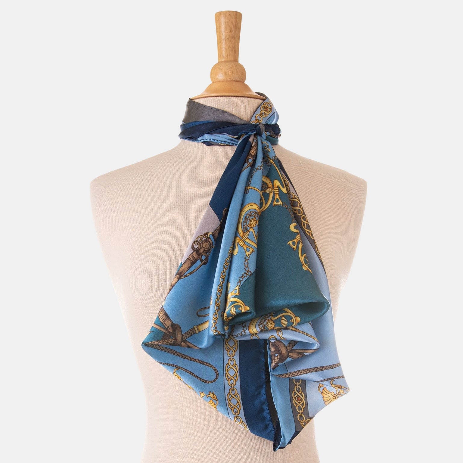 Gabriella - Silk Foulard - Azure - My Men's Shop