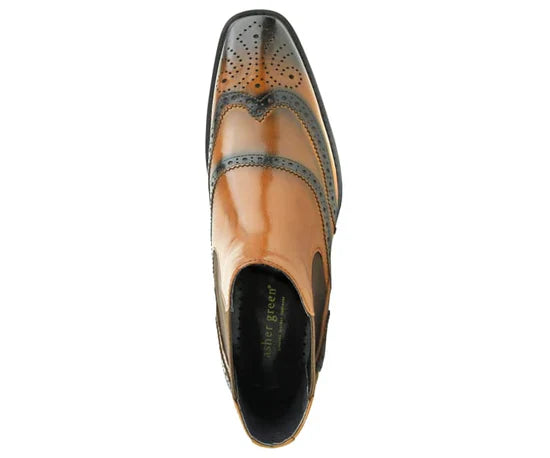 ASHER GREEN - AG2632 LEATHER WING TIP BOOT - My Men's Shop