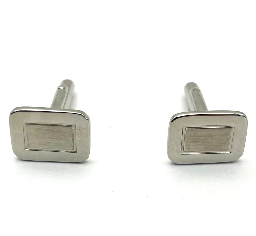 Mens Silver Mesh Watch with matching Cuff Links Gift Set