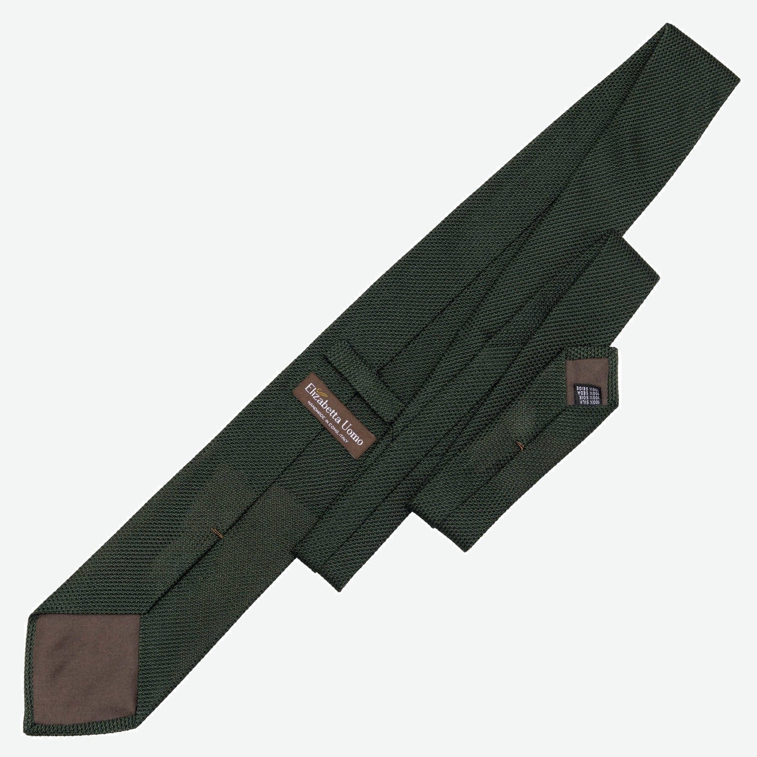 Foresta - Green Silk Grenadine Tie - My Men's Shop