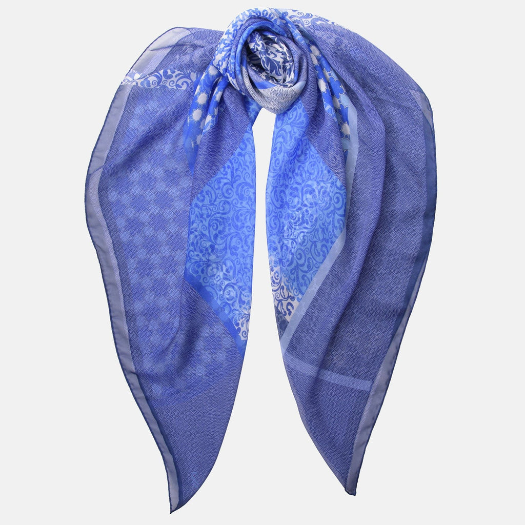 Dafne - Silk Scarf Shawl - Blue - My Men's Shop