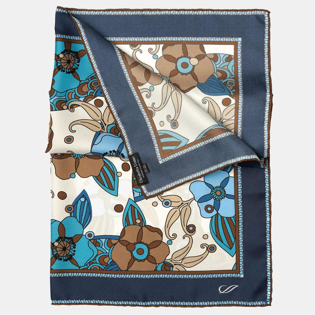 Lombardi - Silk Neckerchief - Blue - My Men's Shop