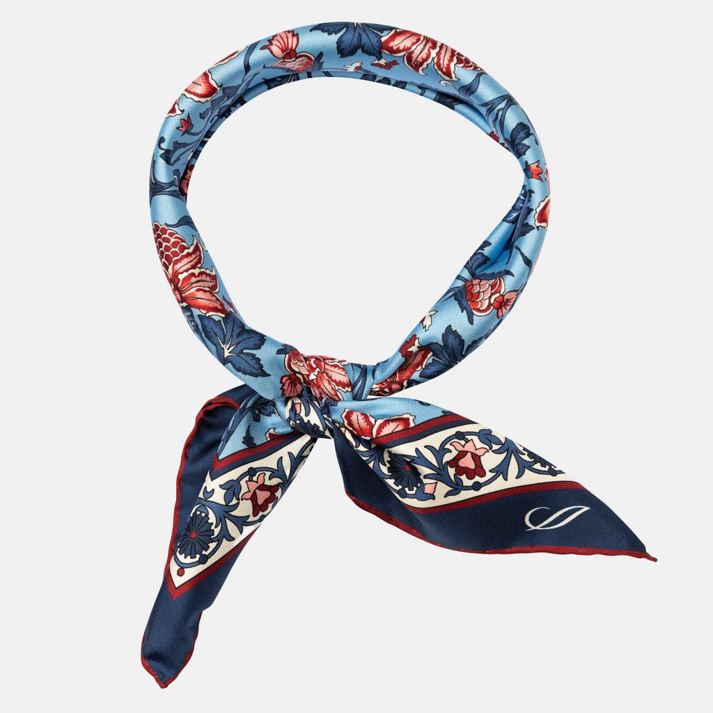 Carrara - Silk Neckerchief - Blue & Pink - My Men's Shop