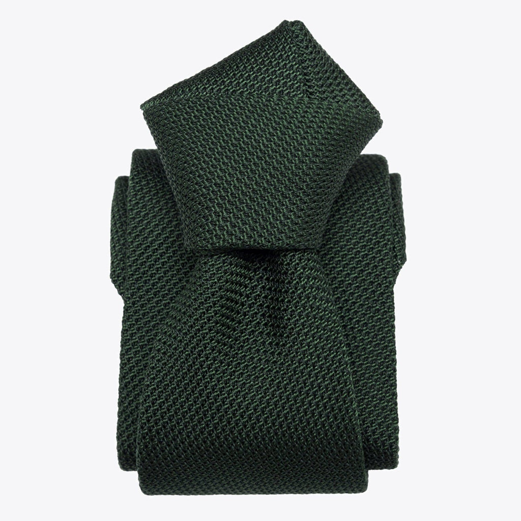 Foresta - Green Silk Grenadine Tie - My Men's Shop