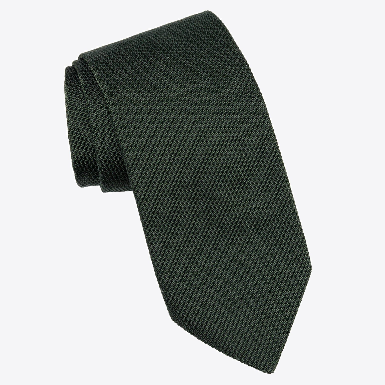 Foresta - Green Silk Grenadine Tie - My Men's Shop