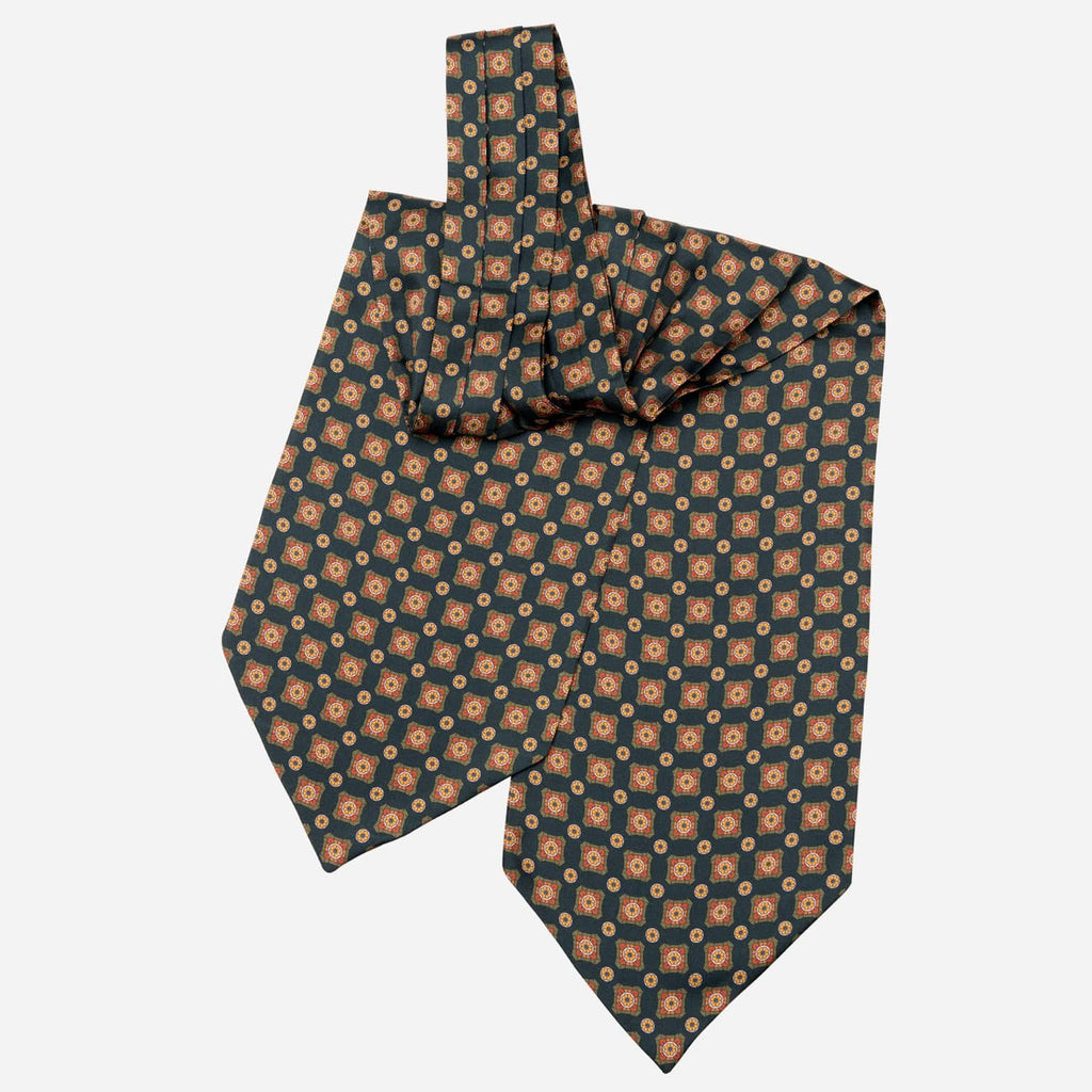 Barberini - Silk Ascot Cravat Tie - Forest - My Men's Shop