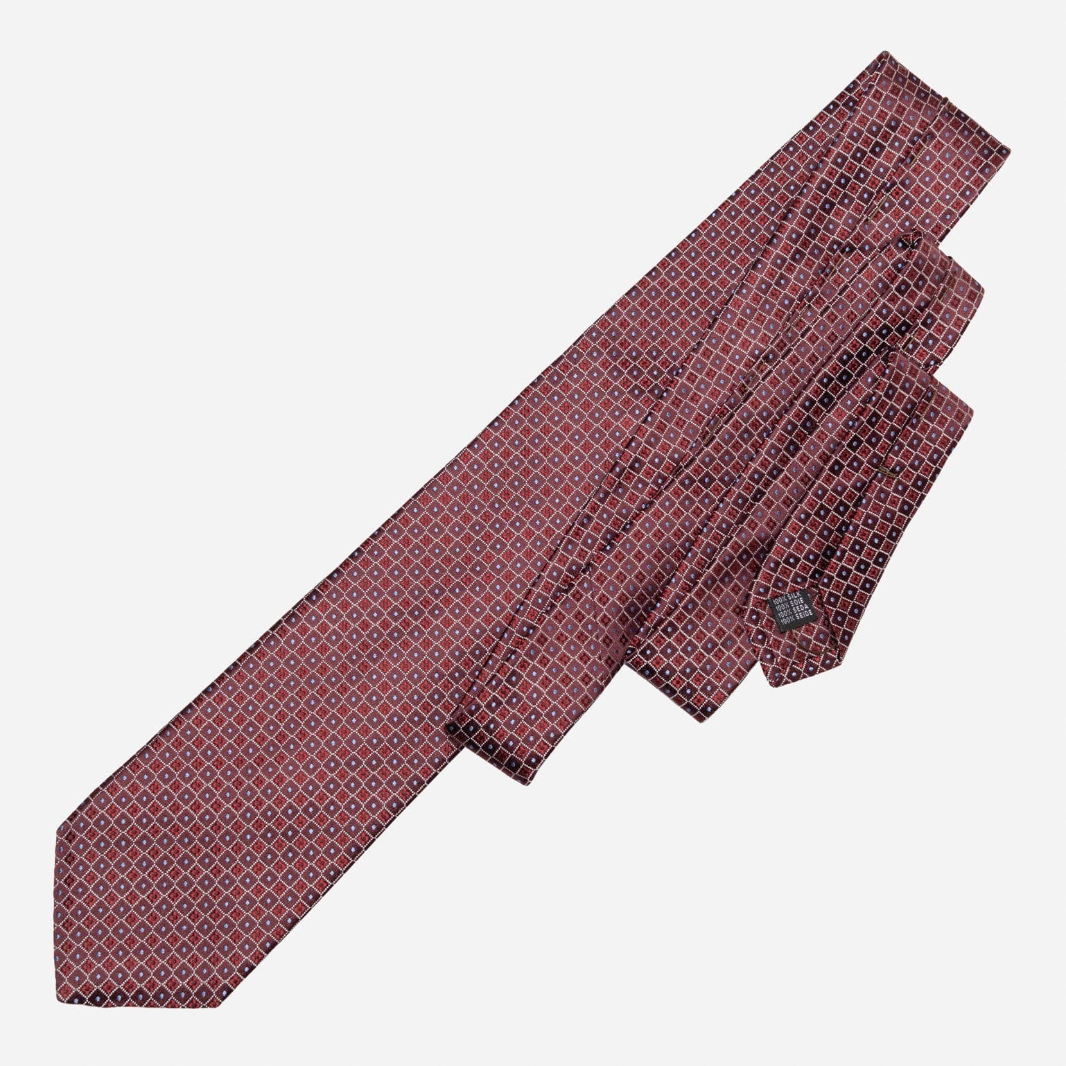 Ravenna - Silk Jacquard Tie - Burgundy - My Men's Shop