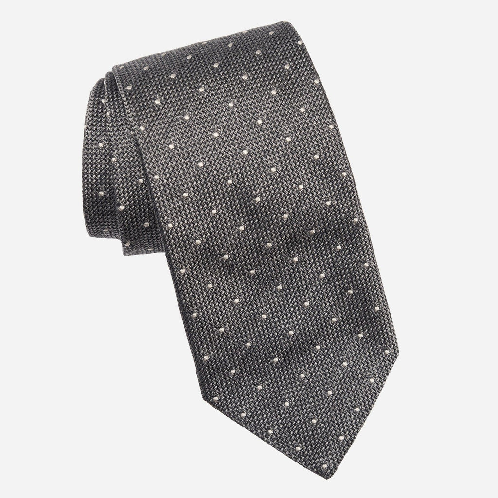 Mattei - Silk Grenadine Tie - Grey - My Men's Shop