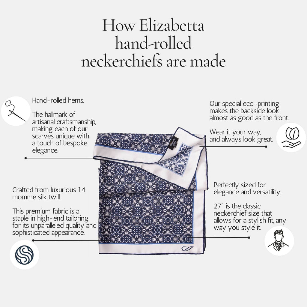 Filippo - Silk Neckerchief - Azure