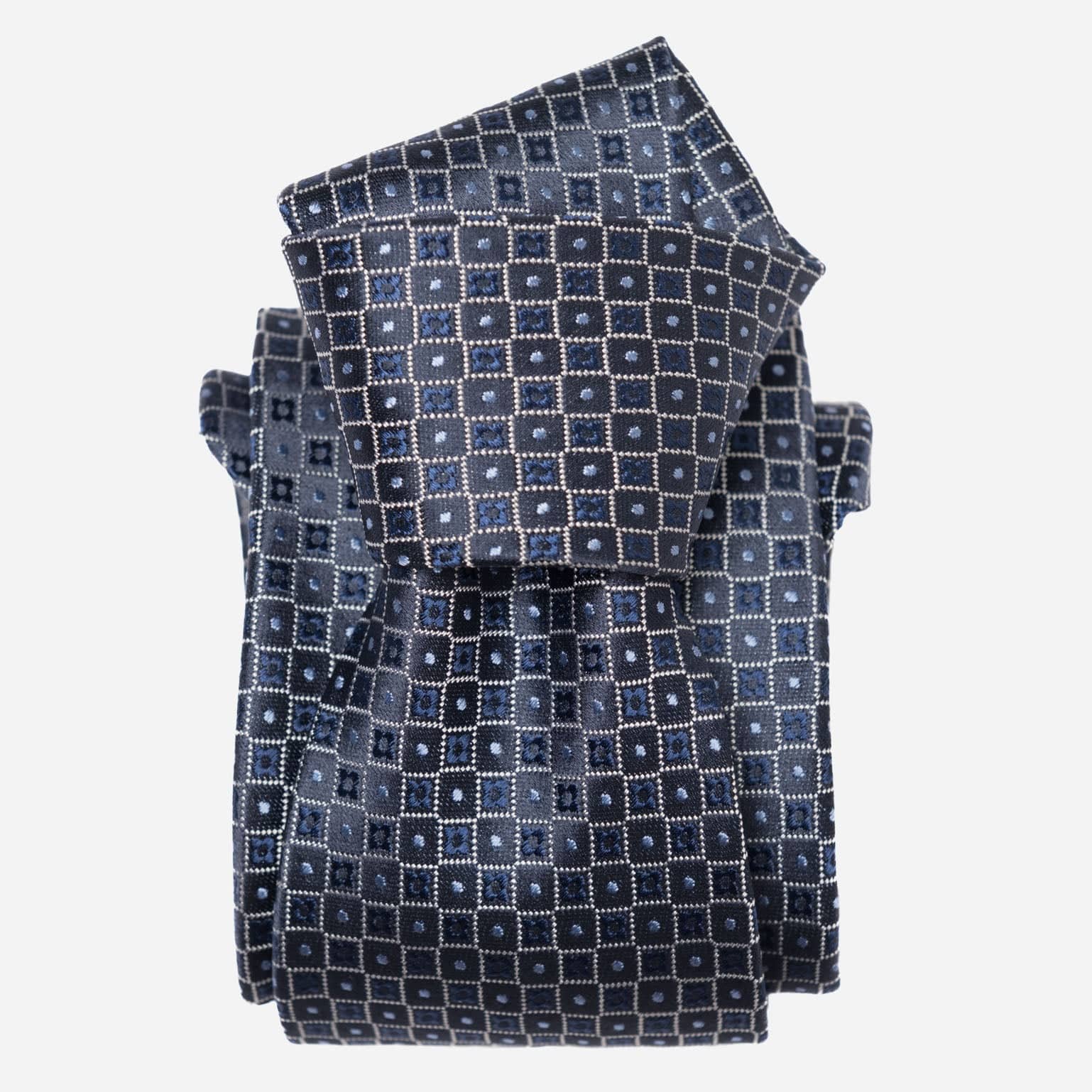 Ravenna - Silk Jacquard Tie - Blue - My Men's Shop
