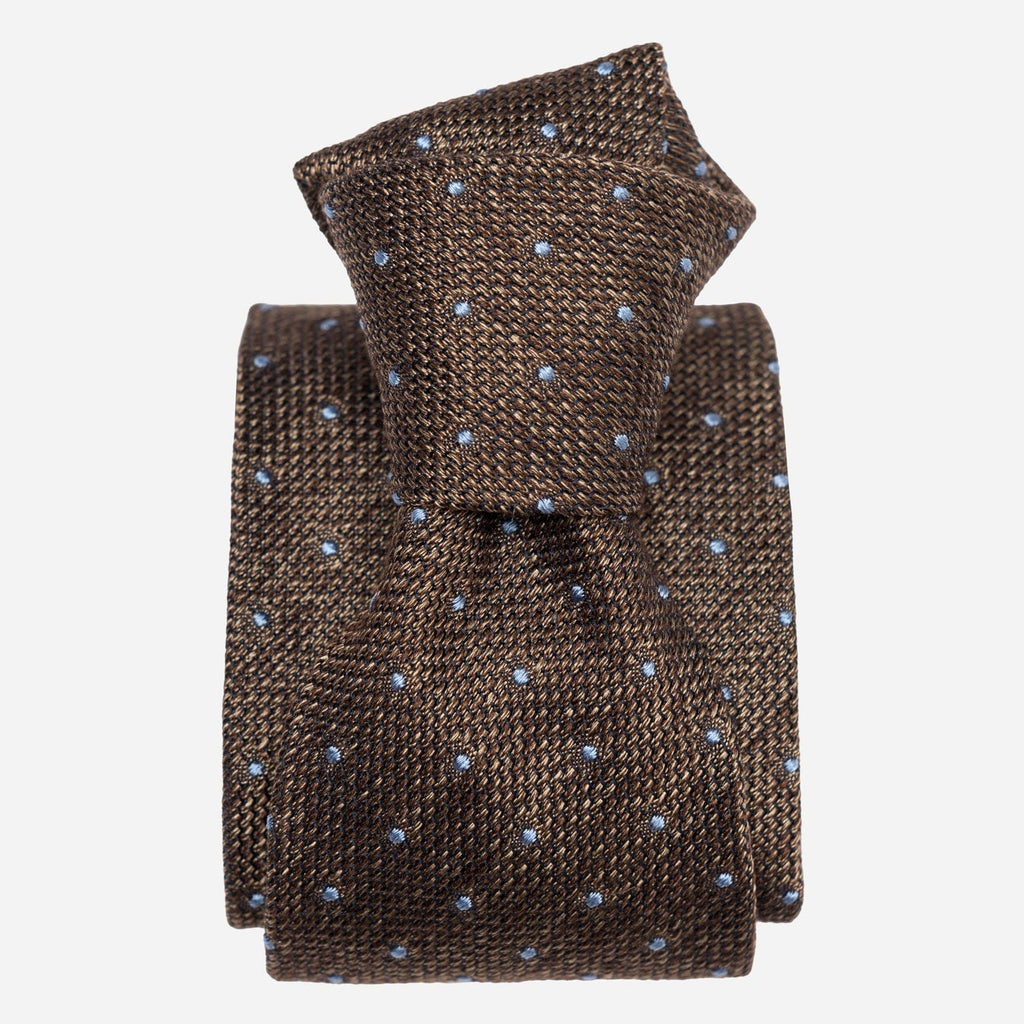 Mattei - Silk Grenadine Tie - Brown