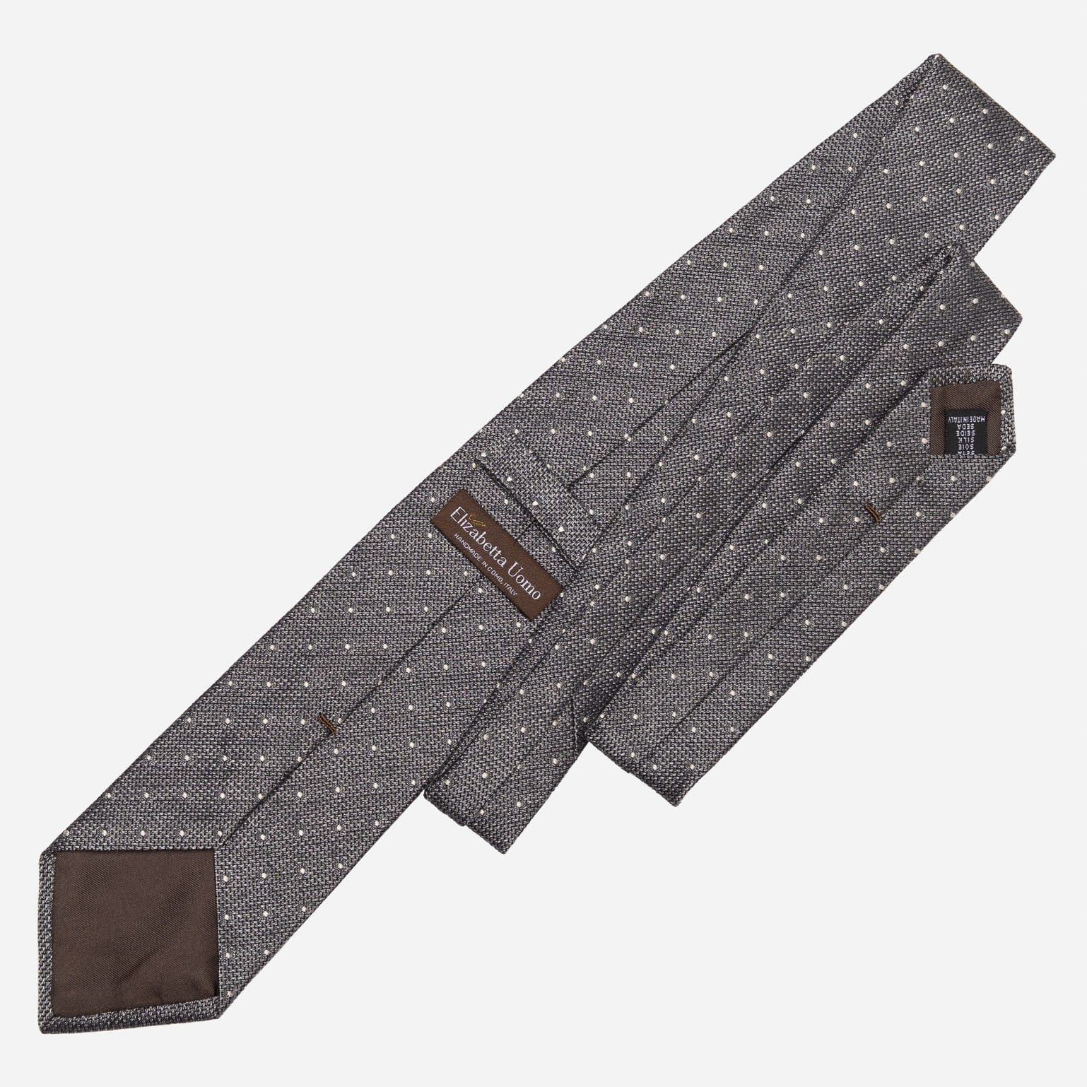 Mattei - Silk Grenadine Tie - Grey - My Men's Shop