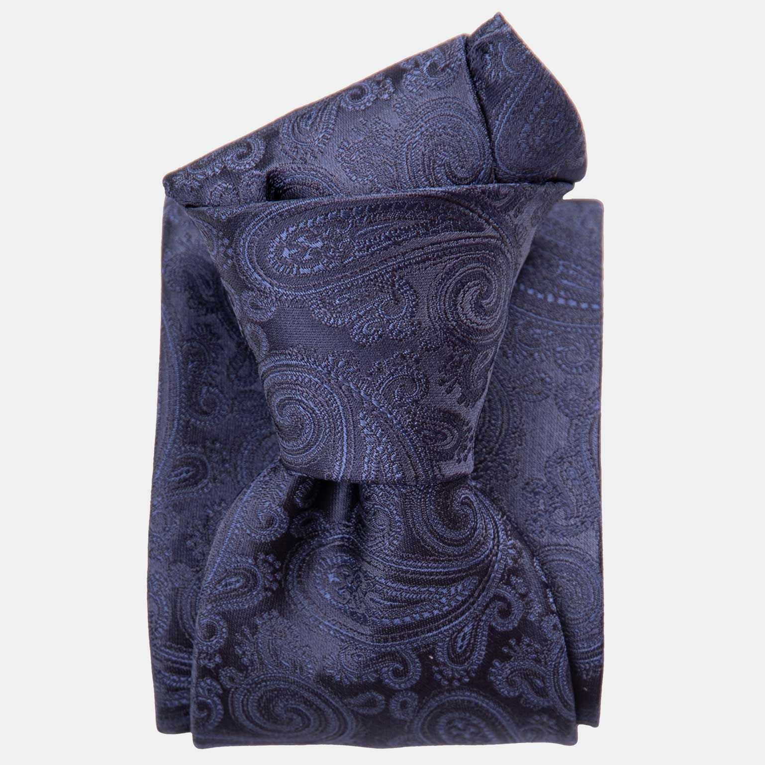 Soave - Silk Jacquard Tie - Midnight Blue - My Men's Shop