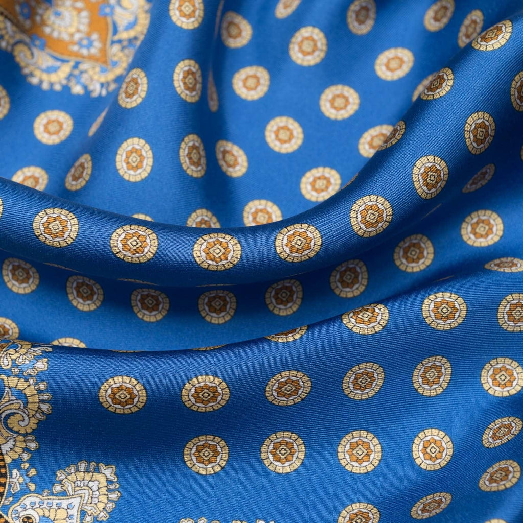 Filippo - Silk Neckerchief - Azure - My Men's Shop