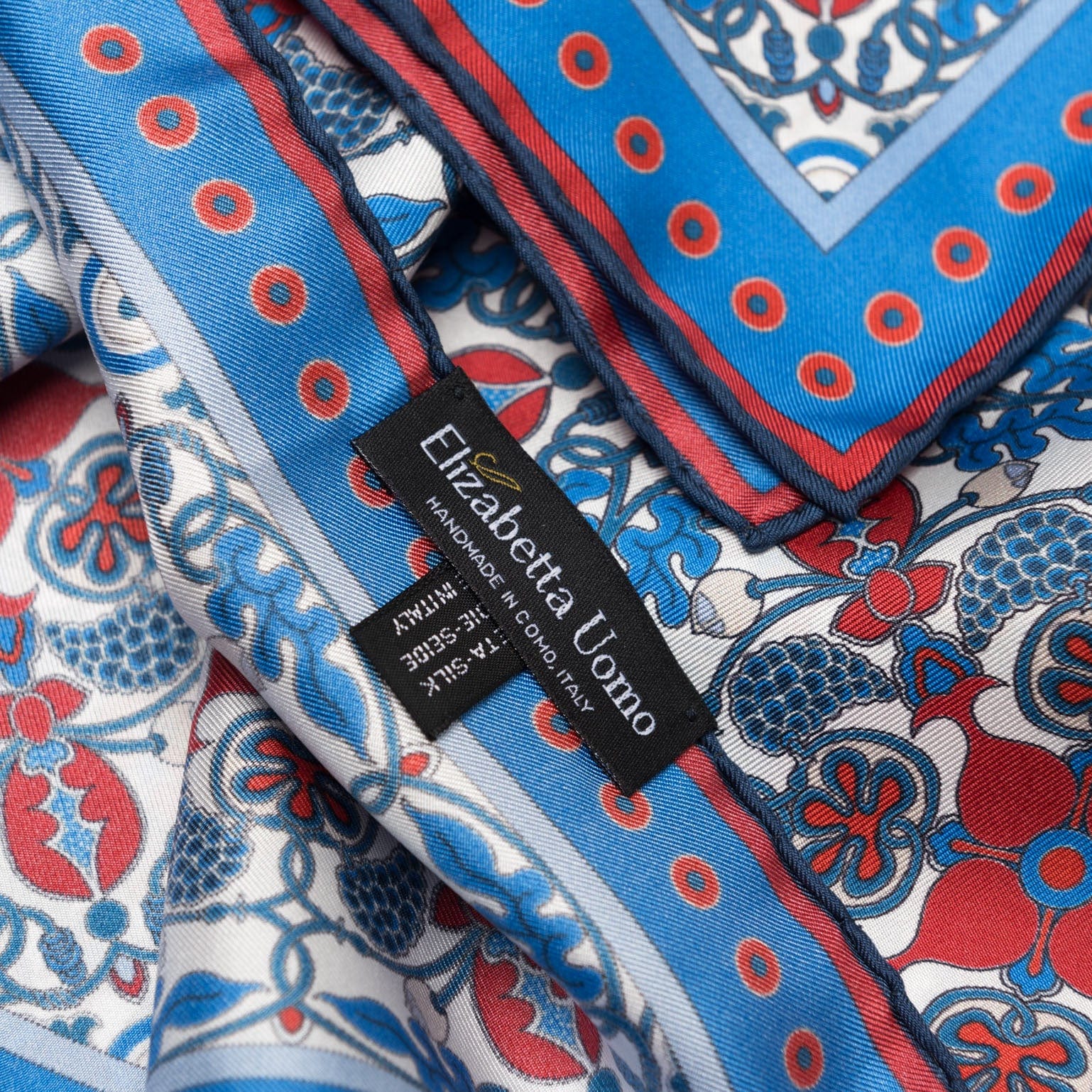 Barbaresco - Silk Neckerchief - Blue and Red - My Men's Shop