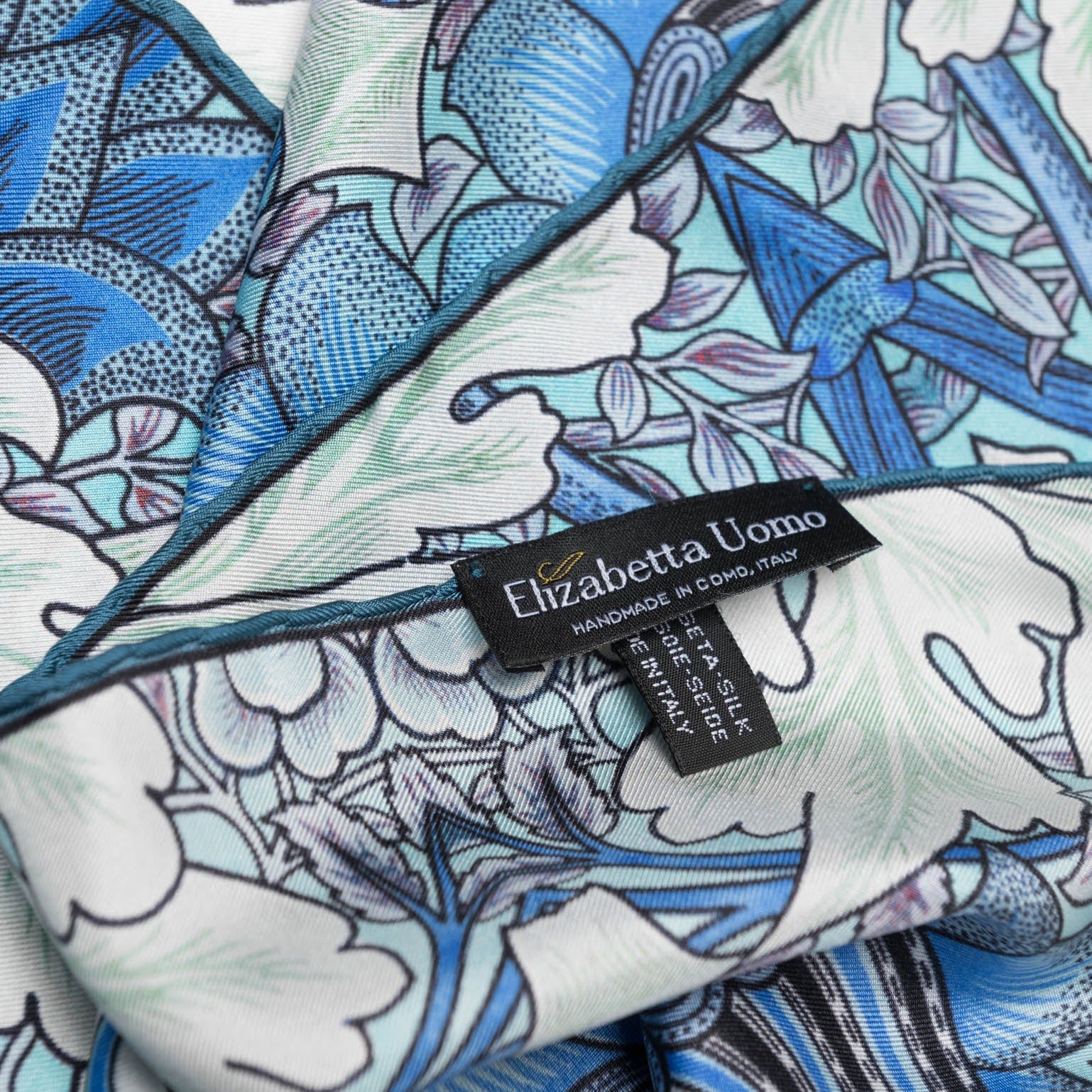 St. James - Silk Neckerchief - Blue and Mint - My Men's Shop