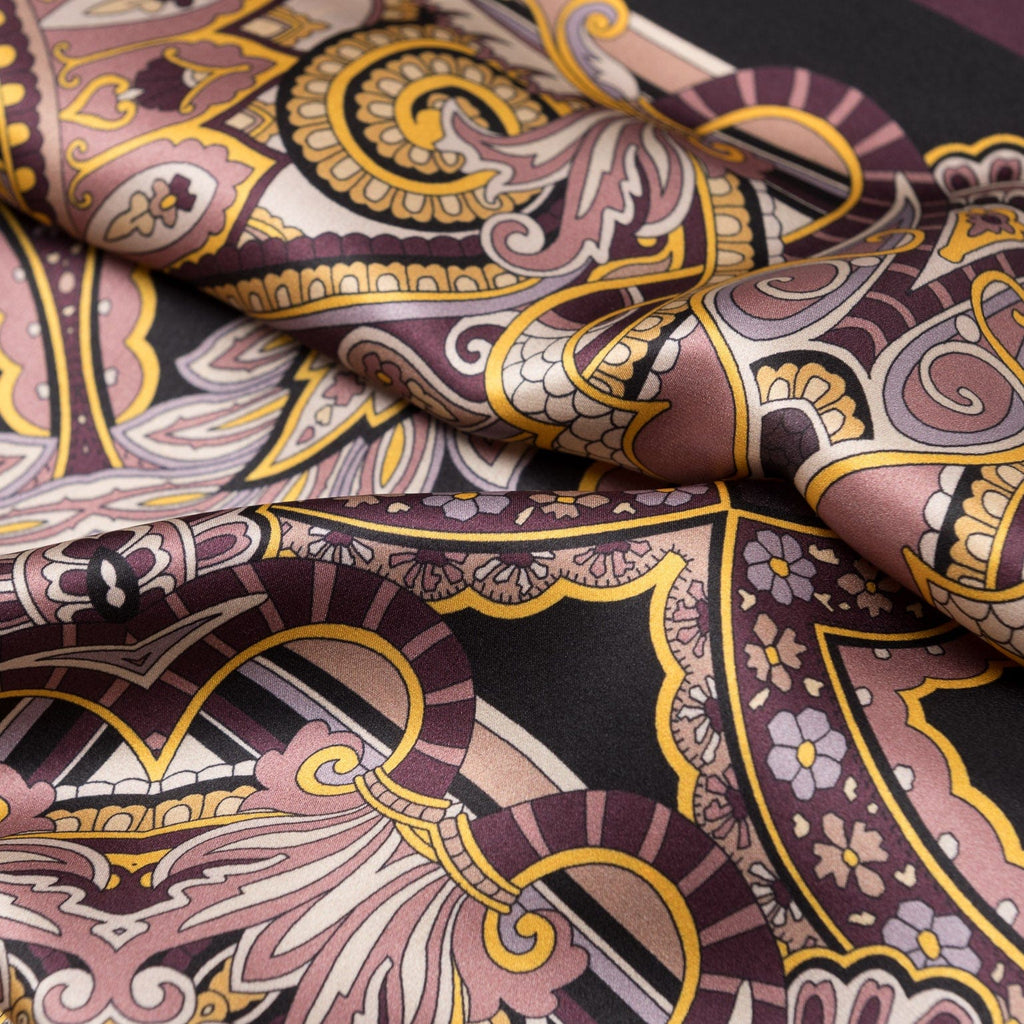 Malta - Silk Foulard - Plum