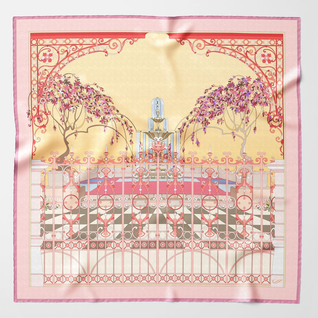 Garden of Dreams - Silk Foulard - Pink - My Men's Shop